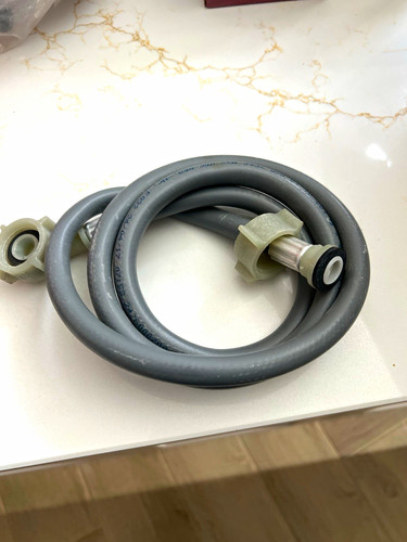 Grey washing machine - washing,